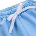 thumbnail image 5 of ADSSDQ Girls Summer Shorts Casual Wide Leg Biker Beach Shorts High Waisted for Teens Comfortable Pant 3-15 Years Sky Blue*drawstring 130, 5 of 9