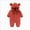 A142--Red, variant on 9-12 Months Preemie Sleep & Play One-Piece Bodysuit Newborn Infant Baby Boys Girls Snowsuit Winter Coat Warm Fleece Hooded Romper Jumpsuit Outfits Green Newborn Gift