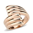 thumbnail image 1 of Bague en Acier Inoxydable avec Pierre Rose Ionique pour Femmes Style TK3800 Taille 6, 1 of 5