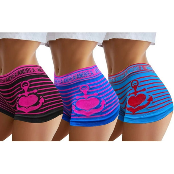 Pack De 3 Boxer Dama Microfibra Suave Calzones Mujer Pantaletas LOLE Boxer