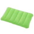 thumbnail image 2 of Almohada de aire inflable de 47x30 cm plegable para soporte lumbar y cuello verde, 2 of 2