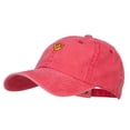 thumbnail image 2 of Mini Hang Loose Embroidered Unstructured Cap - Red OSFM, 2 of 5