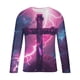 thumbnail image 5 of Amzcrzy - Sudadera Para Hombre, Informal, Cuello Redondo, Manga Larga, Camiseta Estampada, Blusa, Multicolor, 2Xl, 5 of 5