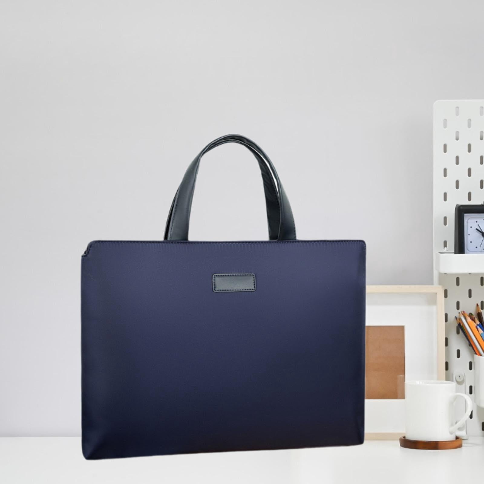 Wxqbjtam Business Bag Premium Handbag Wear Resistant Adjustable Large Capacity Briefcase Cloth