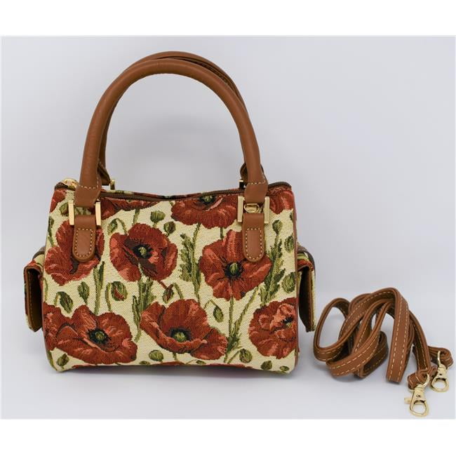 Sinobrite 26525Poppy Tapestry Small Purse Poppy