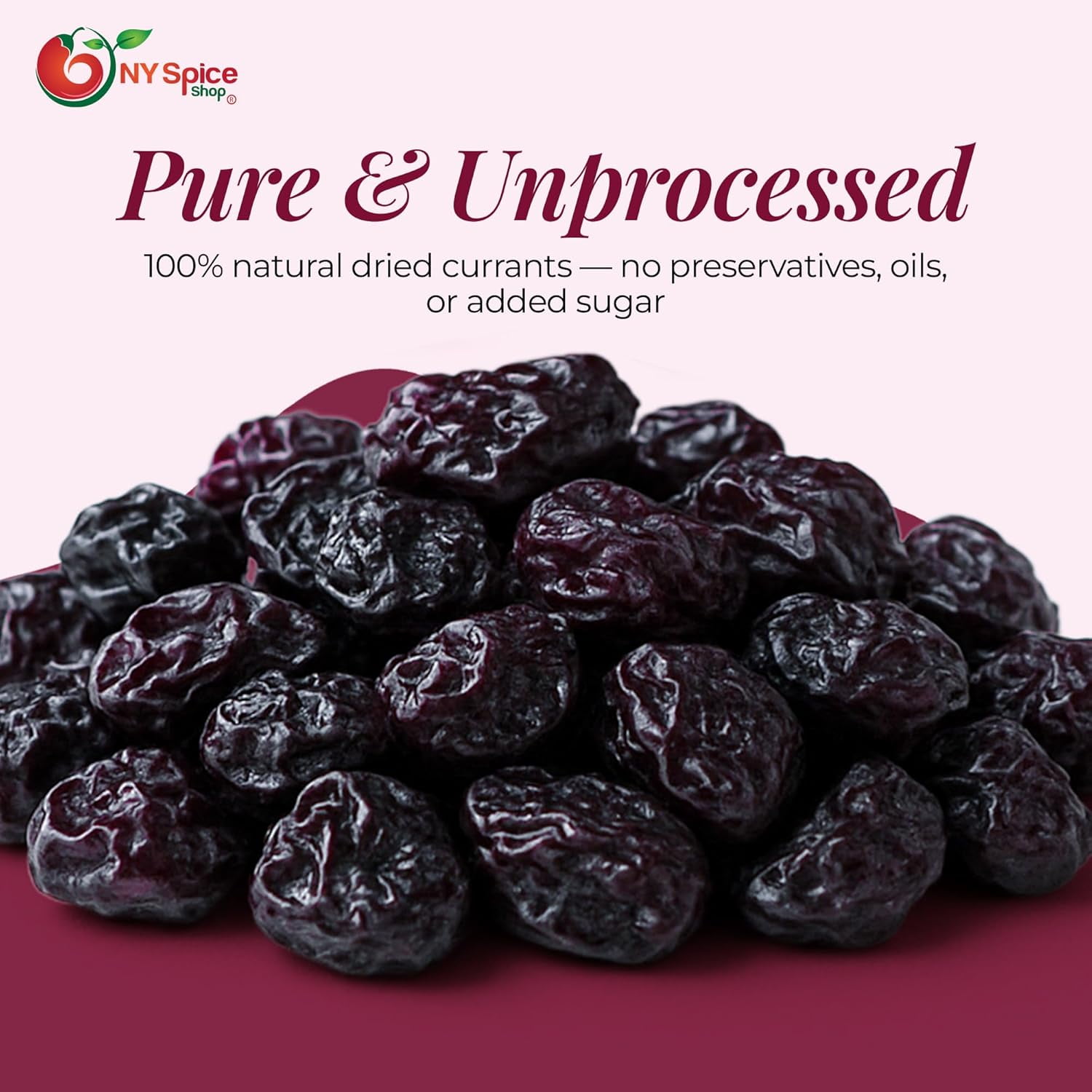 NY SPICE SHOP Dried Currants - 5 Pound - Dried Currants for Baking - Naturally Dried Red Currants - Dried Zante Currants Raisins - Mini Black Raisins