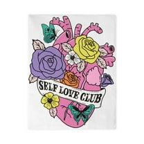CafePress - Self Love Club Heart - Twin Duvet Cover, Printed Comforter Cover
