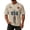 Beige-02, variant on 250 Anniversary USA Shirt Mens Men's Summer Graphic V Neck Short Sleeve Everyday Casual Tee 4Th of July Shirt Beige L