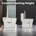 thumbnail image 5 of Casta Diva Non-Electric Bidet Toilet, MAP 1000g Powerful Flush Smart Toilet with Lady/Rear Wash, Foot-kick Flush, ADA Comfort Seat Height (Power Free), 5 of 12