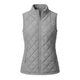 thumbnail image 6 of cocolona Quilted Vest for Women LightWeight Solid Color Basic Sleeveless Jacket Fall Winter Stand Collar Zipper Coat with Pocket, 6 of 6