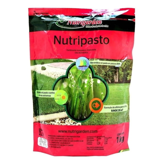 Fertilizante Inorgánico Nutrigarden Nutripasto Granulado 1 Kg