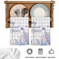thumbnail image 5 of Purple Starfish Coastal Kitchen Towels Set of 4, Nautical Coral Ocean Checkered Absorbent Dish Towels for Kitchen, Microfiber Hand Towel, Quick Drying Tea Towel for Cleaning Decorative Dishcloths, 5 of 7