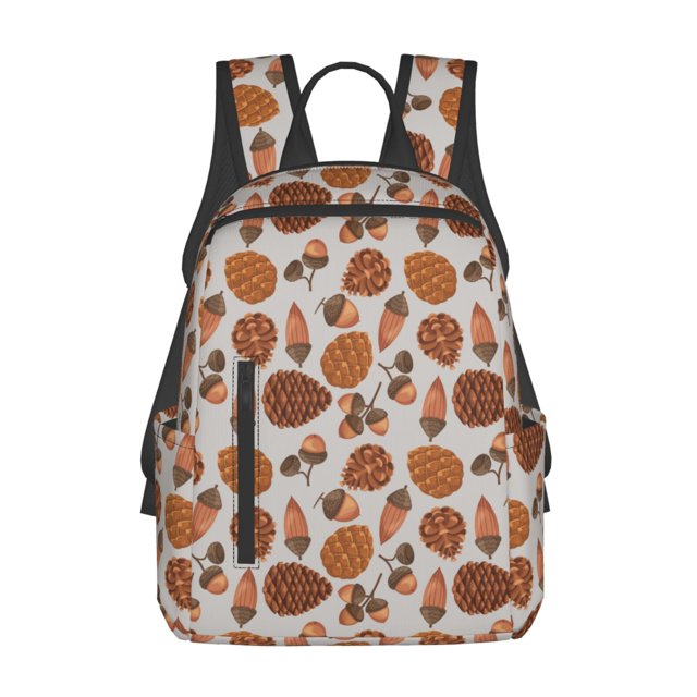 Balery Pinecone Autumn Pattern Mochila Ligera para Hombres y Mujeres – Resistente y Impermeable, Ideal para la Escuela, el Trabajo, los Viajes y el Uso Diario