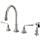 Kingston Brass KS2798ZLBS Silver Sage 8 Kitchen Faucet with Brass Sprayer, Satin Nickel