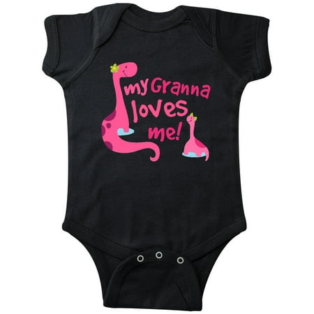 

Inktastic My Granna Loves Me Granddaughter Gift Baby Girl Bodysuit