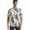 Egret, variant on Café Luna Men's and Big Men's Printed Tropical Leaves Short Sleeve Woven Shirt, Sizes S-4X