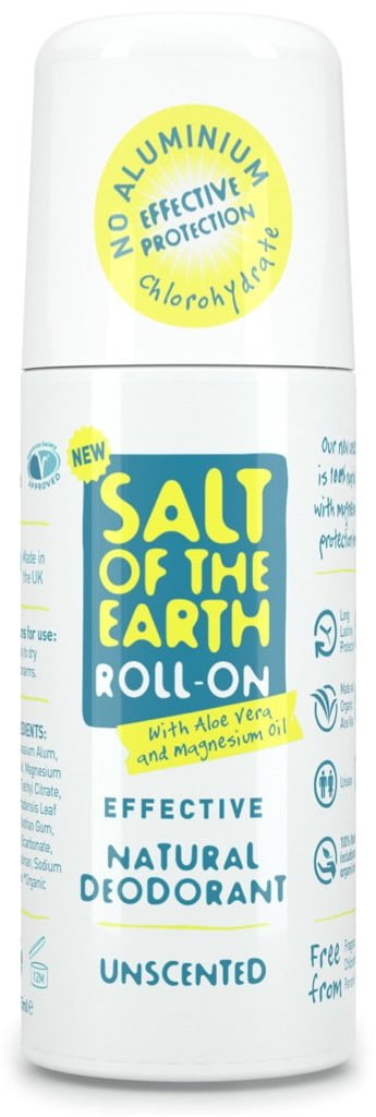 Salt of The Earth Unscented Roll On Deodorant 75ml (Pack of 3)