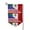 Sharp Corner, variant on America-Mexican Flag Garden Flag Vertical Double Sided Yard Outdoor Decoration 12.5 x 18 Inch Square
