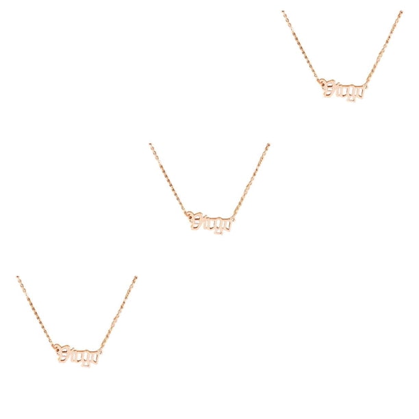 Sonducket Carta Amistad Collar DIY Creativo Chic con Display Card Charm Colgante para Lover Festival Gifts Rose Gold Virgo Type1 NO1 Sonducket CBP300718