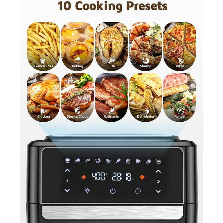 8 Quart 6-in-1 Dualspace Air Fryer With 2 Independent Frying Baskets, Match  Cook & Smart Finish To Roast, Broil, Dehydrate & More For Quick, Easy Meal  - Temu