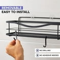 thumbnail image 5 of 20 Pcs J Shaped Hook, Black Snap-On Hooks,NOGIS Stainless Steel Clip-on Hook, Hanging Sink Grid Hook, Heavy Duty Wire Rack Hook for Kitchen, Bedroom, Office (Black), 5 of 7