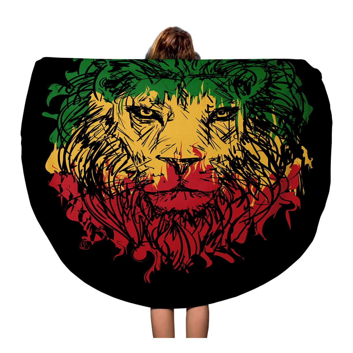 rasta lion tapestry