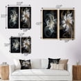 thumbnail image 4 of Designart "Emergence of Ivory Fractals III" Fractals Framed Wall Art Set Of 2 - Transitional Blue Framed Canvas Set For Living Room Decor, 4 of 6
