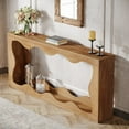 thumbnail image 5 of Finmind 63 Inches Farmhouse Console Table with Storage, Couch Table Behind Sofa, 5 of 7