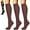 Coffee, variant on 3 Pairs Compression Sock for Women and Men Circulation -Best for Running,Nursing,Athletic Sports