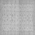 thumbnail image 1 of Ahgly Company Machine Washable Indoor Square Oriental Gray Traditional Area Rugs, 5' Square, 1 of 4