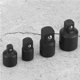 thumbnail image 2 of M Buder Juego de 4 Adaptadores de Llave de Tubo 1/4 3/8 1/2 Pulgadas Acero al Cromo Vanadio Herramienta Manual de Conversión de Dados para Reparación Mecánica Automotriz Negro, 2 of 9