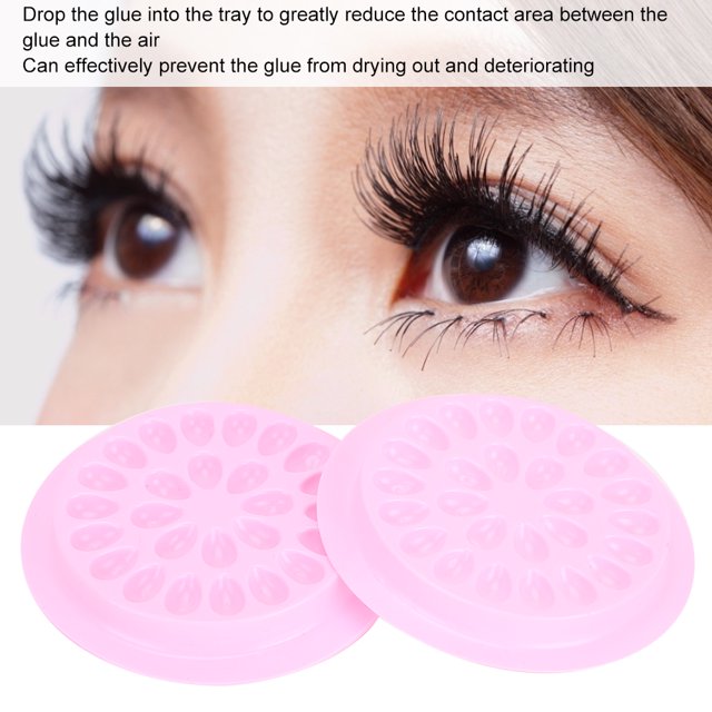 Bandeja De Pegamento Para Pestañas, Práctica Junta Duradera Para Pestañas Postizas, Maquillaje De 4,7 Cm/1,8 Pulgadas Para Injerto De Pestañas