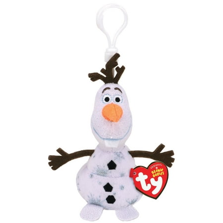 TY Sparkle Beanie Babies Disney Olaf Frozen II Backpack Clip, 5"