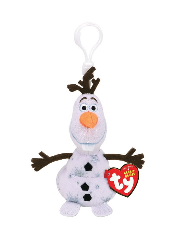 TY Beanie Baby Disney Frozen Olaf [Permafrost] 5 Inch Clip On Plush