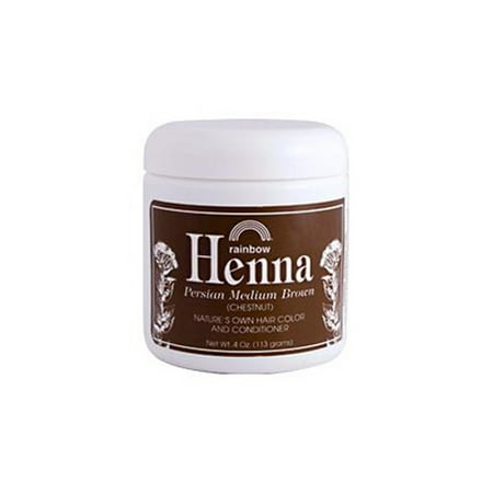 Rainbow Research Henna Hair Color and Conditioner Persian Medium Brown Chestnut - 4 (The Best Henna Hair Dye)