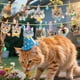 thumbnail image 2 of Banderines De Cumpleaños Con Gatos Para Fiestas. Diseño Universal. Banderines De Papel Y Accesorios. Decoración Festiva., 2 of 4