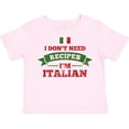 thumbnail image 3 of Inktastic No Recipes I'm Italian Boys or Girls Toddler T-Shirt, 3 of 5