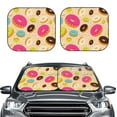 thumbnail image 2 of Yiaed Donuts Print Car Front Windshield Sun Shade,Foldable Anti-UV Car Sunshade for Front Window for Most Vehicles-Medium, 2 of 5