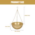 thumbnail image 2 of RENACLIPY Hanging Flower Pot Holder Set, Golden Iron Plant Hanger for Indoor Outdoor Garden Decor, 2 of 8