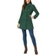 thumbnail image 2 of Abrigo de mujer Inspire Chic de un solo botón, de manga larga, largo hasta la túnica, abrigo de invierno con bolsillos, talla L, verde oscuro, 2 of 6