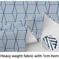 thumbnail image 4 of Oval Tablecloth Blue Striped Tablecloth, Modern Oval Tablecloth, Geometric Tablecloth, Indoor/Outdoor Waterproof Wrinkle Free Durable Tablecloth for Oval Tables 60 X 84 Inch, 4 of 6