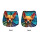 thumbnail image 3 of Balery Colorful Textured Chihuahua Pantalones cortos deportivos para mujer con forro y dos bolsillos, elásticos, para entrenamiento, gimnasio, yoga-Small, 3 of 7