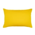 thumbnail image 3 of Mood Yellow Silk Velvet Ikat Pillow, 16" X 24", 3 of 3
