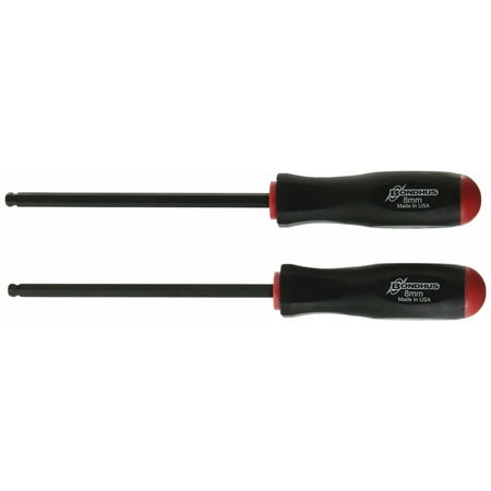 UPC: 0037231746728 | Bondhus 74672 8mm x 162mm ProHold Ball End Tip Screwdriver with ProGuard Finish  2 Piece