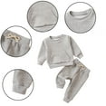 thumbnail image 4 of YTDSCS Kids Baby Spring Fall Sweatshirt Sweatpants Set for Girls,Infant Girls Long Sleeve Pullover Set Soft Breathable Sweatsuit Top+Elastic Pants Outfits,Sizes 3M-4Y, 4 of 7