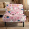 thumbnail image 2 of HELLHERO Cats Anti-Wrinkle Stain Protection Armless Slipper Chair Protector Elastic Bottom Armless Accent Chair Protector for Armless Chair, 2 of 8