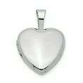 thumbnail image 1 of 925 Sterling Silver 12mm Heart Locket Pendant Charm, 1 of 7