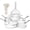 White, variant on CAANNASWEIS 16 Pieces Nonstick Ceramic Cookware Set Healthy Pots And Pans Set Induction Kitchen Cookware sets