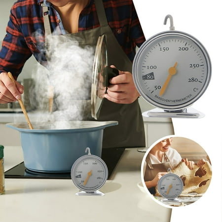 

Meat Thermometer Digital Plastic Silver Thermometer Steel Oven Meat Dial Up Food Gauge Stainless Temperature Stand