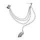 thumbnail image 1 of De Cadena De Hoja Punky De s Mujeres Cuelga Joyería De Boda Del Pendiente Del Del Manguito Del Oído Sunnimix Ear Clip Manguito, 1 of 5